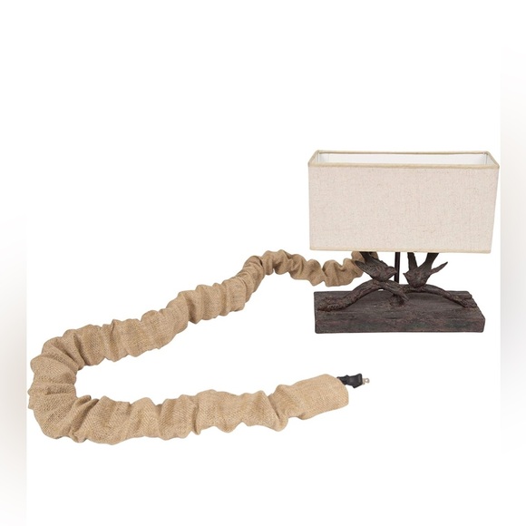 NWT Creative Co-Op 6' Long Brown Chandelier Cord Cover - Picture 1 of 5